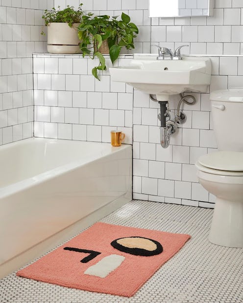 statement bath mat