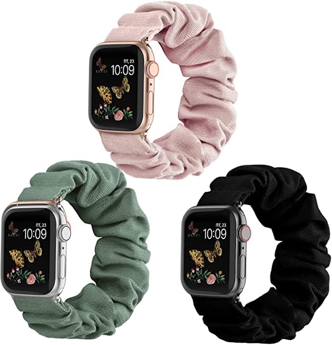 Recoppa Compatible for Scrunchie Apple Watch Band (3-Pack)