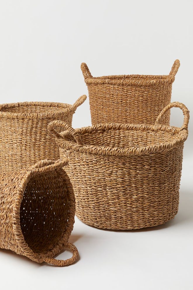 Large seagrass storage basket