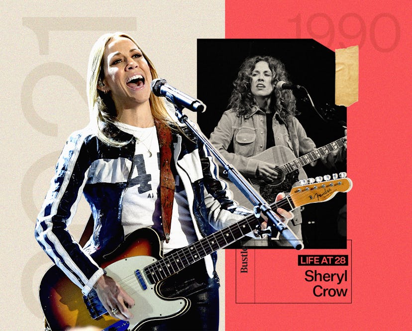 Sheryl Crow at 28 and today.