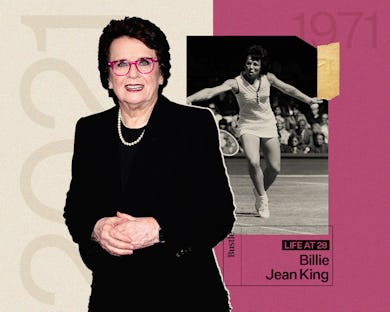 Billie Jean King at age 28