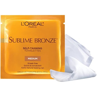 L'Oreal Paris Skincare Sublime Bronze Self-Tanning Towelettes (6 Count)