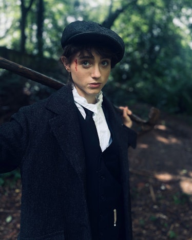 Natalia Dyer as Tommy Shelby from Peaky Blinders