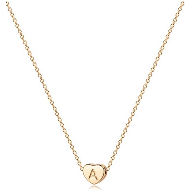 Fettero Initial Heart Necklace
