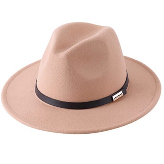 Lanzom Wide Brim Panama Hat
