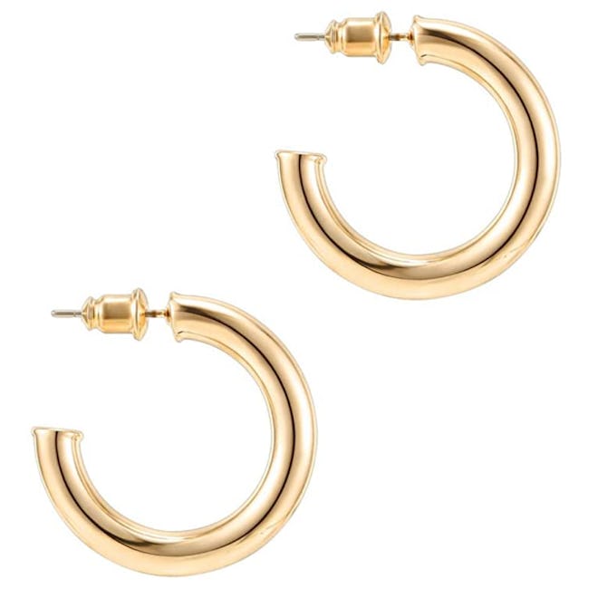 PAVOI Gold Hoop Earrings