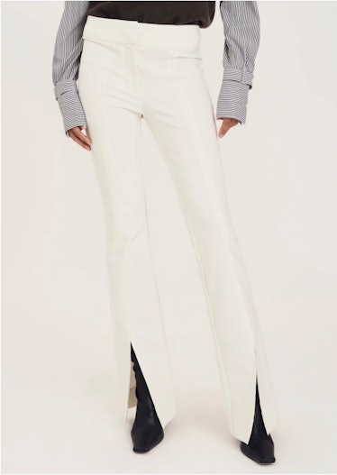 Derek Lam's Maeve Trousers in soft white. 