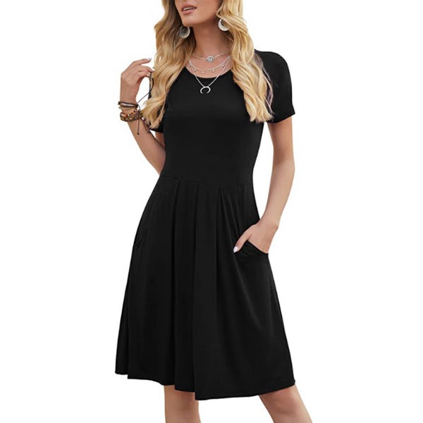 DouBCQ Casual Pleated Dress