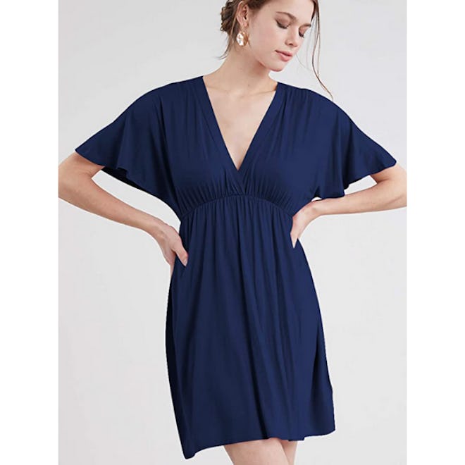 Lock and Love Deep V Neck Dress