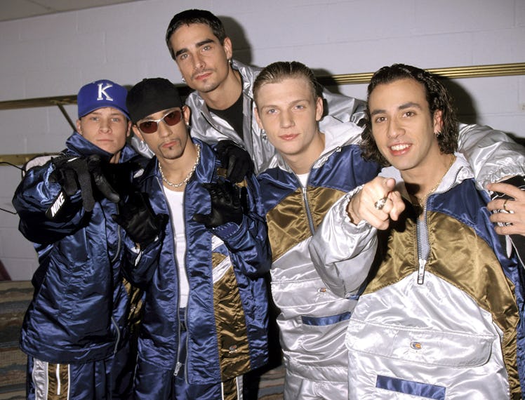 The Backstreet Boys at Z100's Jingle Ball in 1997.