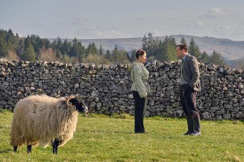 All Creatures Great and Small actors HELEN ALDERSON (RACHEL SHENTON) and James HERRIOT (NICHOLAS RAL...