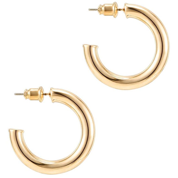 PAVOI Gold Hoop Earrings