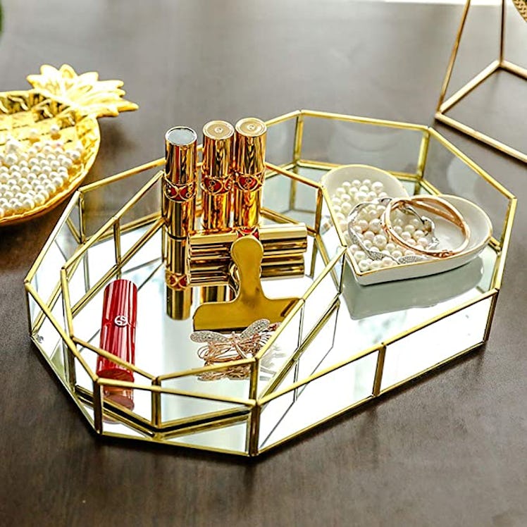 Yokay Mirror Gold Tray