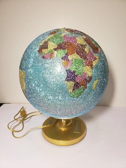 Bedazzled globe.