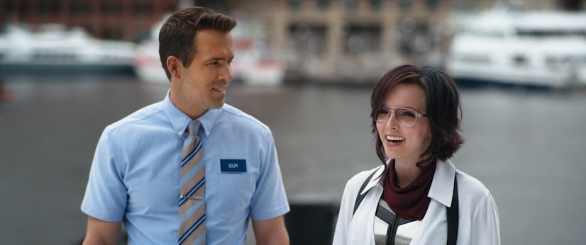 Jodie Comer stars in 'Free Guy' opposite Ryan Reynolds.