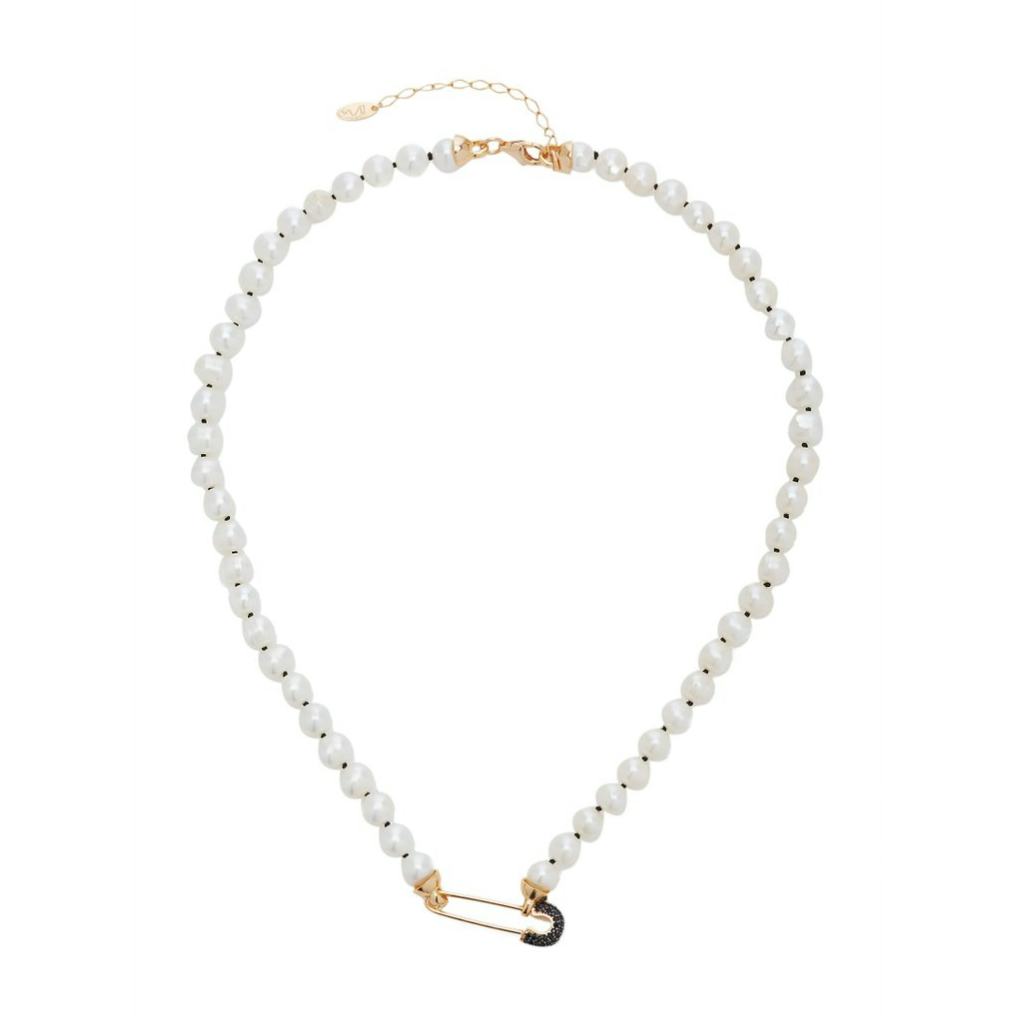 Goldy Jazz Pearl 18K Gold-Plated Necklace