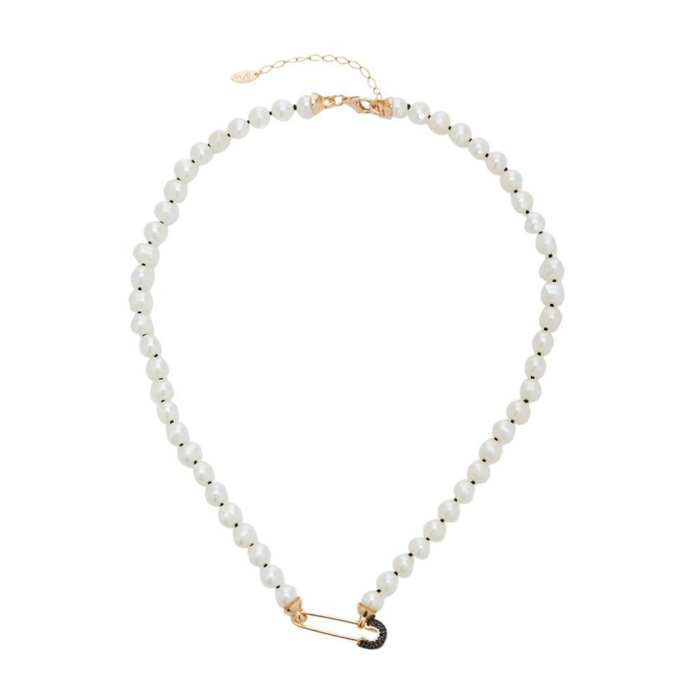 Goldy Jazz Pearl 18K Gold-Plated Necklace