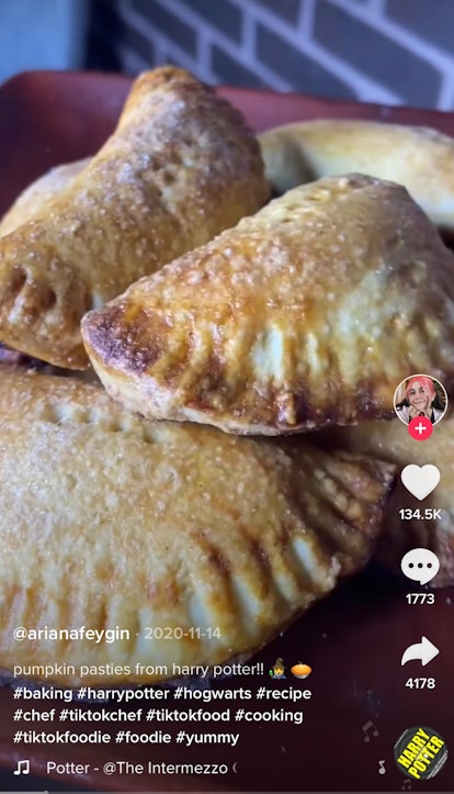A girl makes the pumpkin pasties from 'Harry Potter' on TikTok, which a recipe you need to try for H...