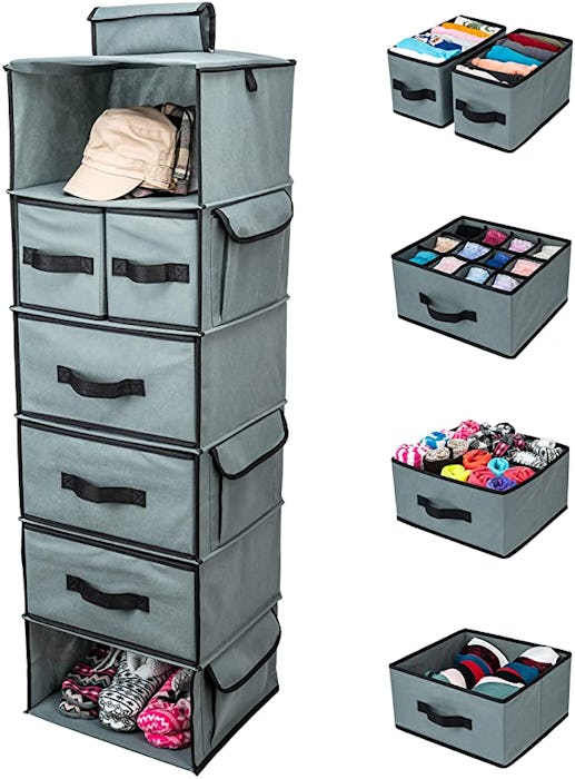 SMIRLY Hanging Closet Organizer Shelves
