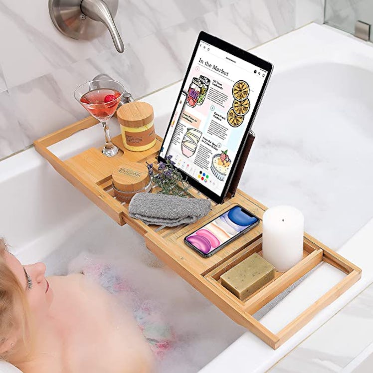 Homemaid Living Bamboo Bathtub Tray