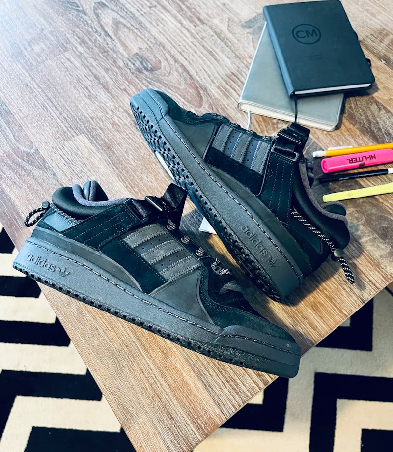 bad bunny adidas forum low black back to school sneakers shoes