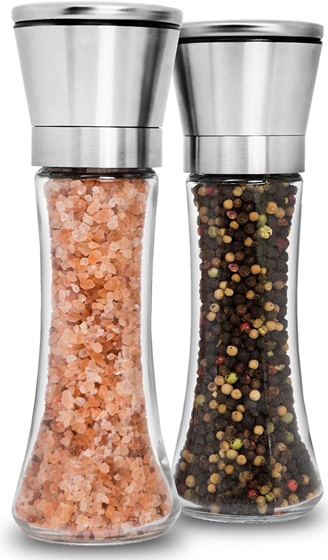 Home EC Premium Stainless Steel Salt and Pepper Grinder (Set of 2)