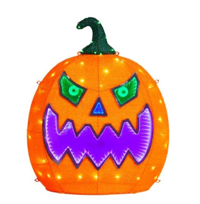 2.5 ft. 217-Light Tape Light Pumpkin Halloween Yard Decoration