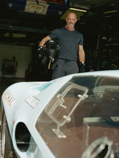 Christopher Meloni as a race car driver from ’Formula 1: Drive to Survive’ 