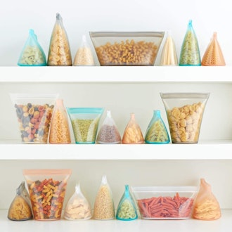 Zip Top Silicone Food Storage Bags (Set of 2) 