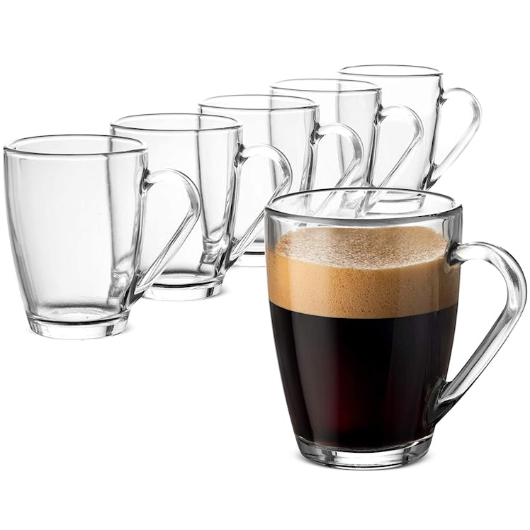 Bormioli Rocco Glass Coffee Mug (6-Pack) 
