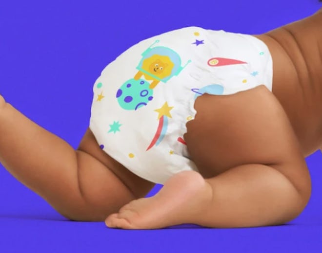 a patterned diaper from Kudos
