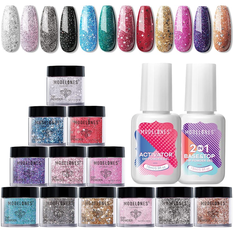 Modelones Dip Powder Nail Kit (12-Piece)