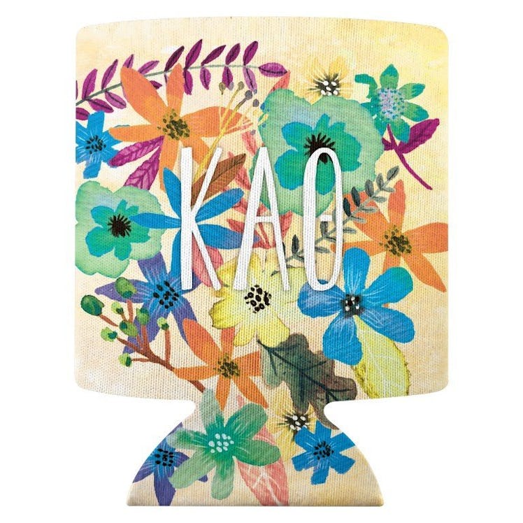 Sorority Floral Can Cooler