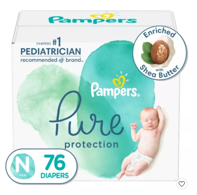 a pack of Pampers Pure Protection diapers
