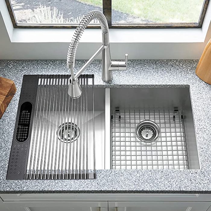 Koroda Roll Up Dish Drying Rack Over The Sink