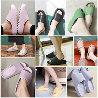 Litfun Platform Pillow Slide Sandals