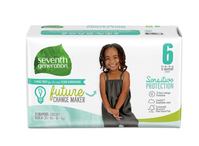 a pack of Seventh Generation Sensitive Protection Baby Diapers