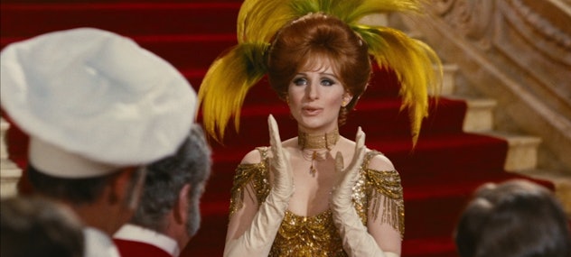 Hello Dolly stars Barbara Streisand in the titular role.