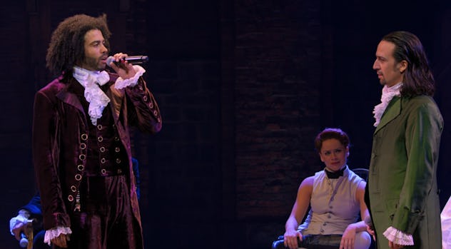 Daveed Diggs and Lin-Manuel Miranda as Thomas Jefferson and Alexander Hamilton
