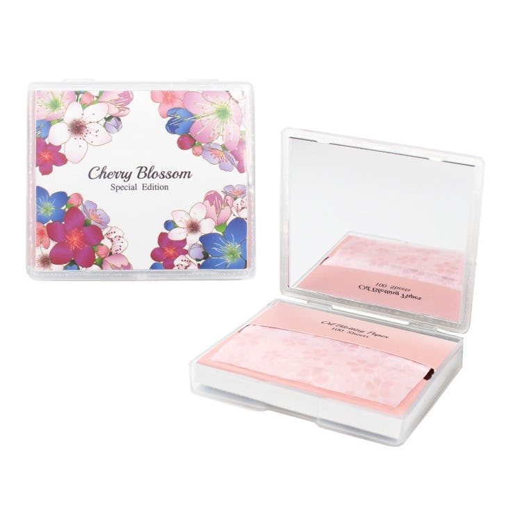 varuza Refillable Natural Blotting Papers with Mirror Case