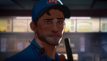 Peter Quill working at a Dairy Queen at the end of What If? Episode 2