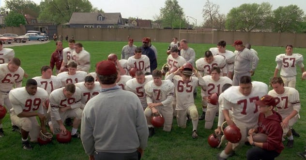Jon Favreau stars in 'Rudy.'
