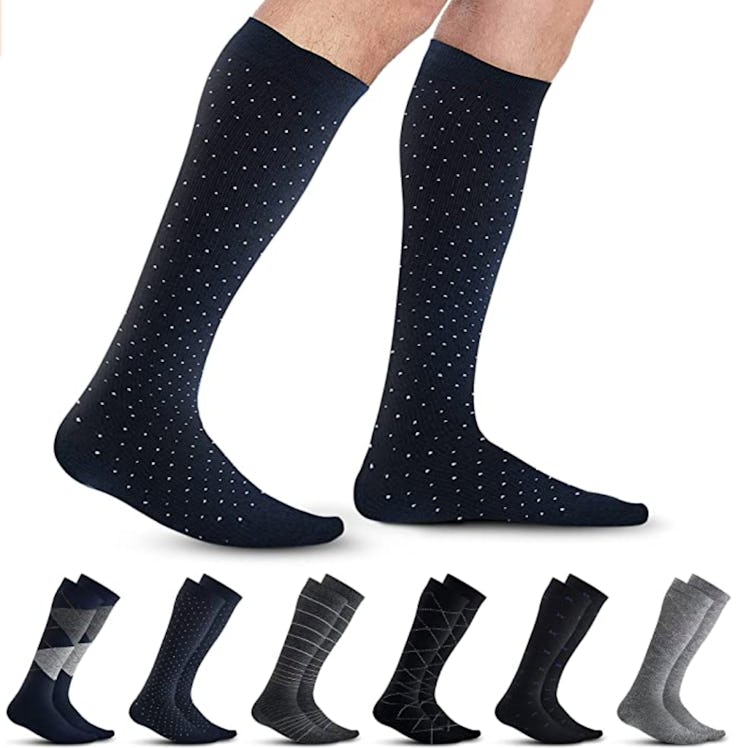 cotton compression socks for men
