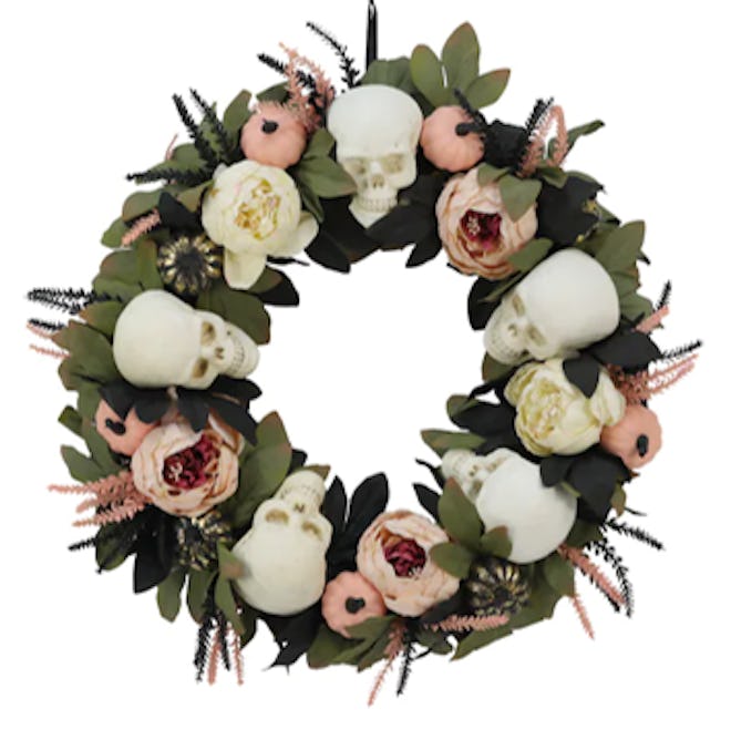 24" Flower & Skull Wreath by Ashland®