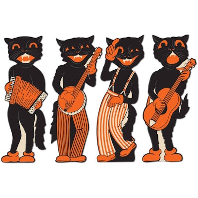 Beistle Scat Cat Band Cutouts