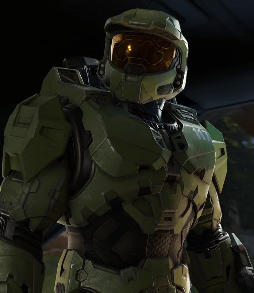 An early 4k screenshot of the Master Chief in Halo Infinite 