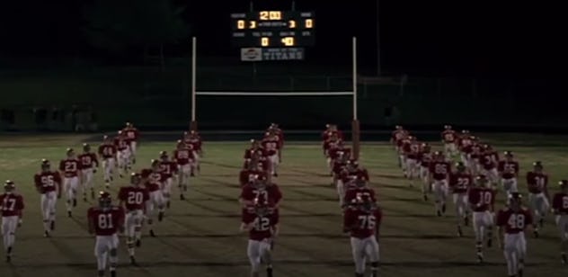 Denzel Washington stars in the film, Remember the Titans.