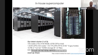 Andrej Karpathy shares an image of Tesla's in-house supercomputer.