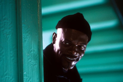 Samuel L Jackson in a scene from the film 'Shaft.'