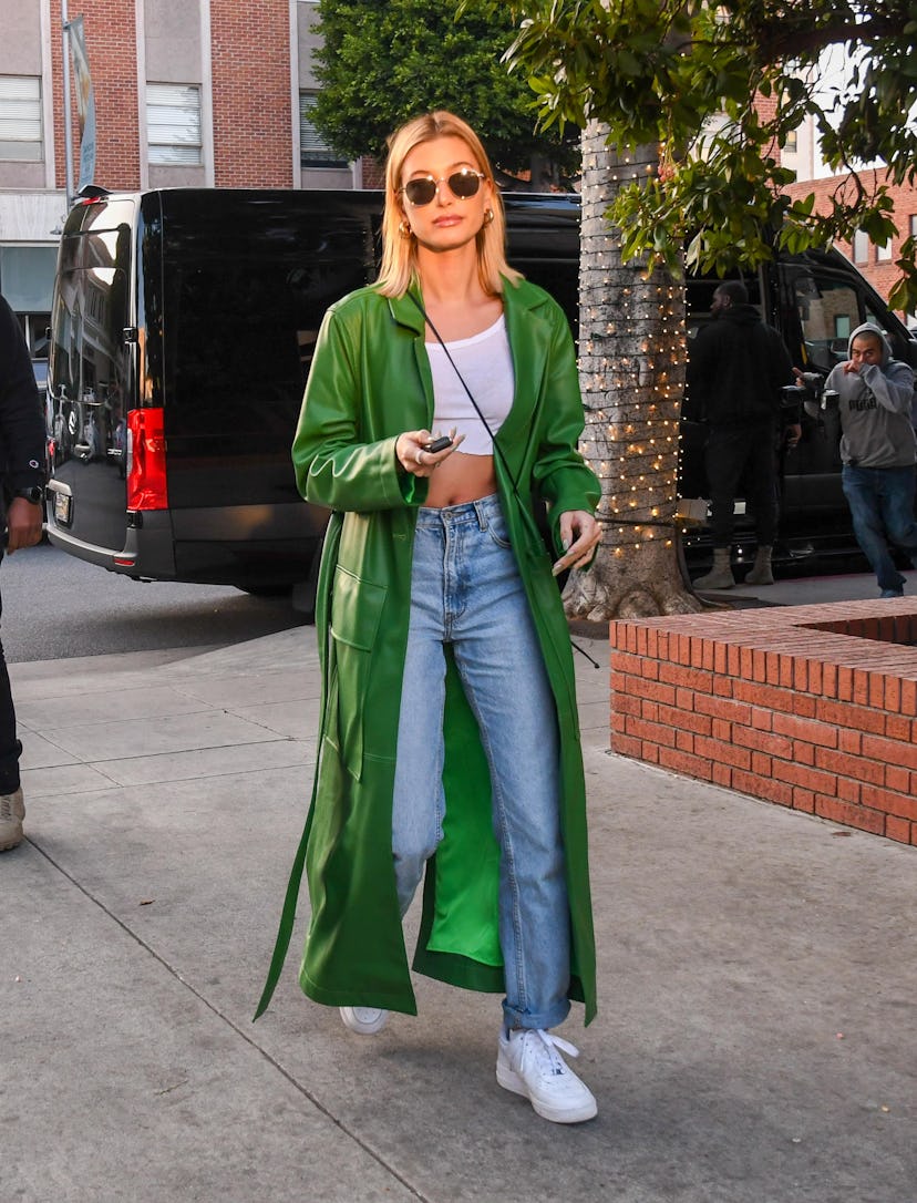 Hailey Rhode Bieber is seen on February 18, 2020 in Los Angeles, California. 